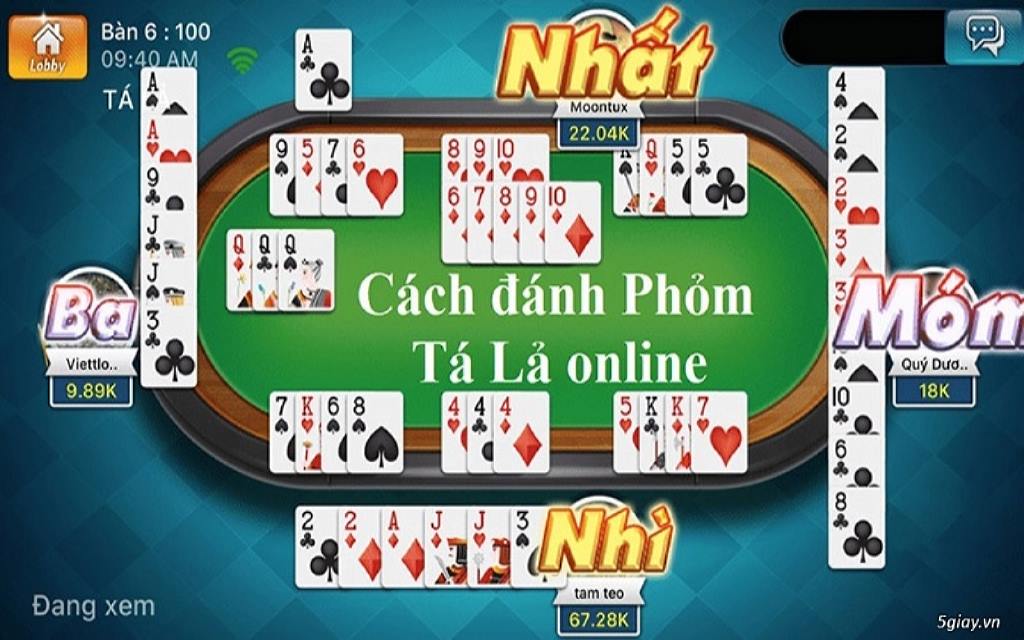 Chú ý đến cách tính điểm trong phỏm