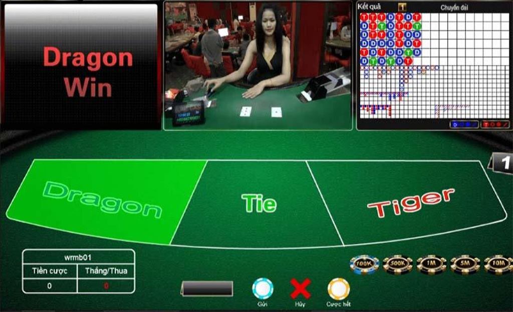 Chơi Rồng Hổ tại 68 Game Bài đơn giản