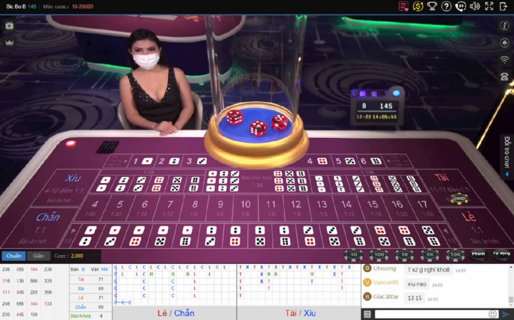 Sicbo là game chơi được ưa chuộng tại 68 Game Bài